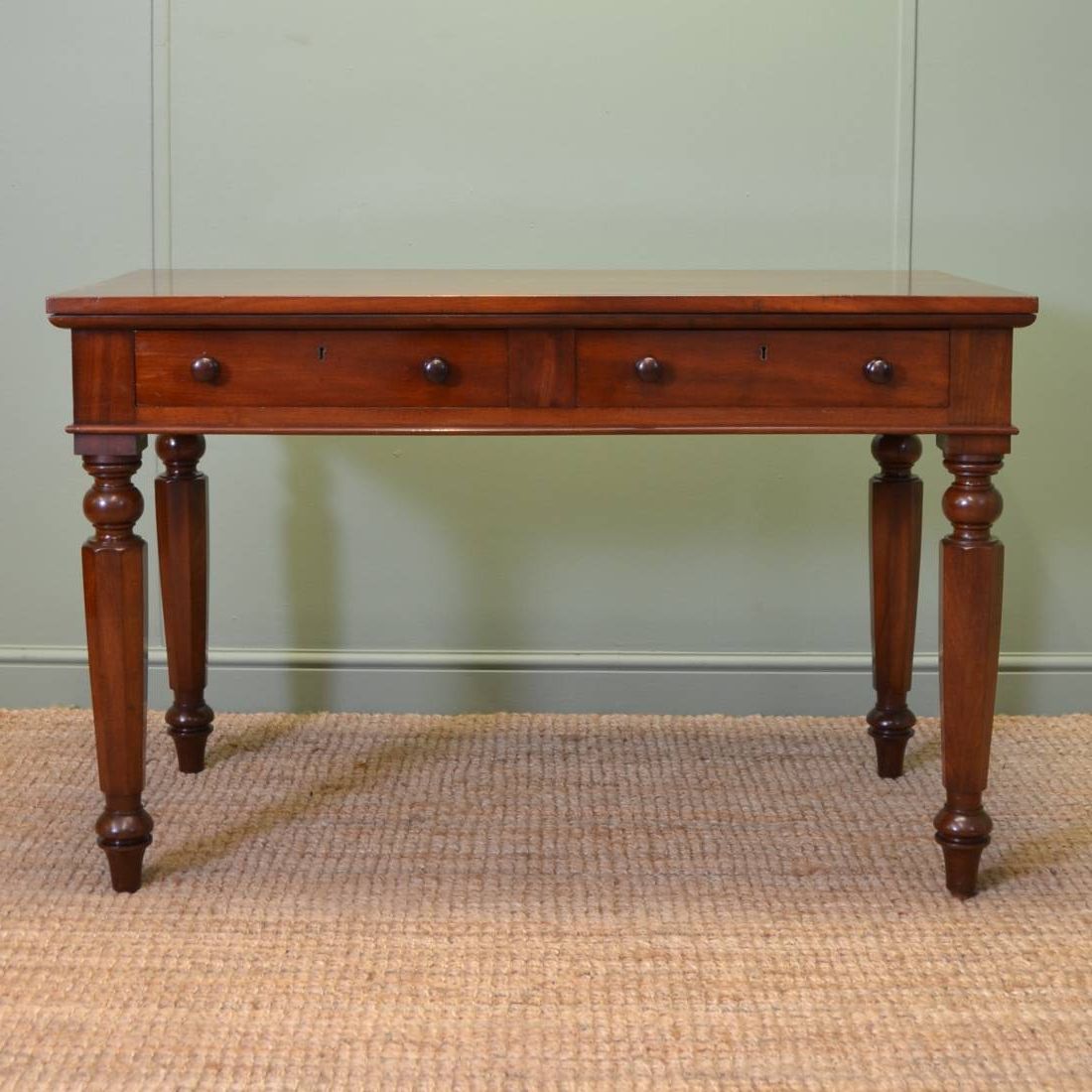 Well Known Stunning Quality William Iv Mahogany Antique Writing Inside Vintage Coal Console Tables (View 10 of 10)
