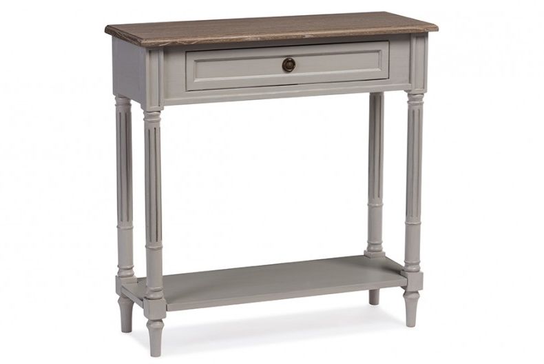 Well Liked Baxton Studio Edouard French Provincial Style White Wash For Oceanside White Washed Console Tables (View 8 of 10)