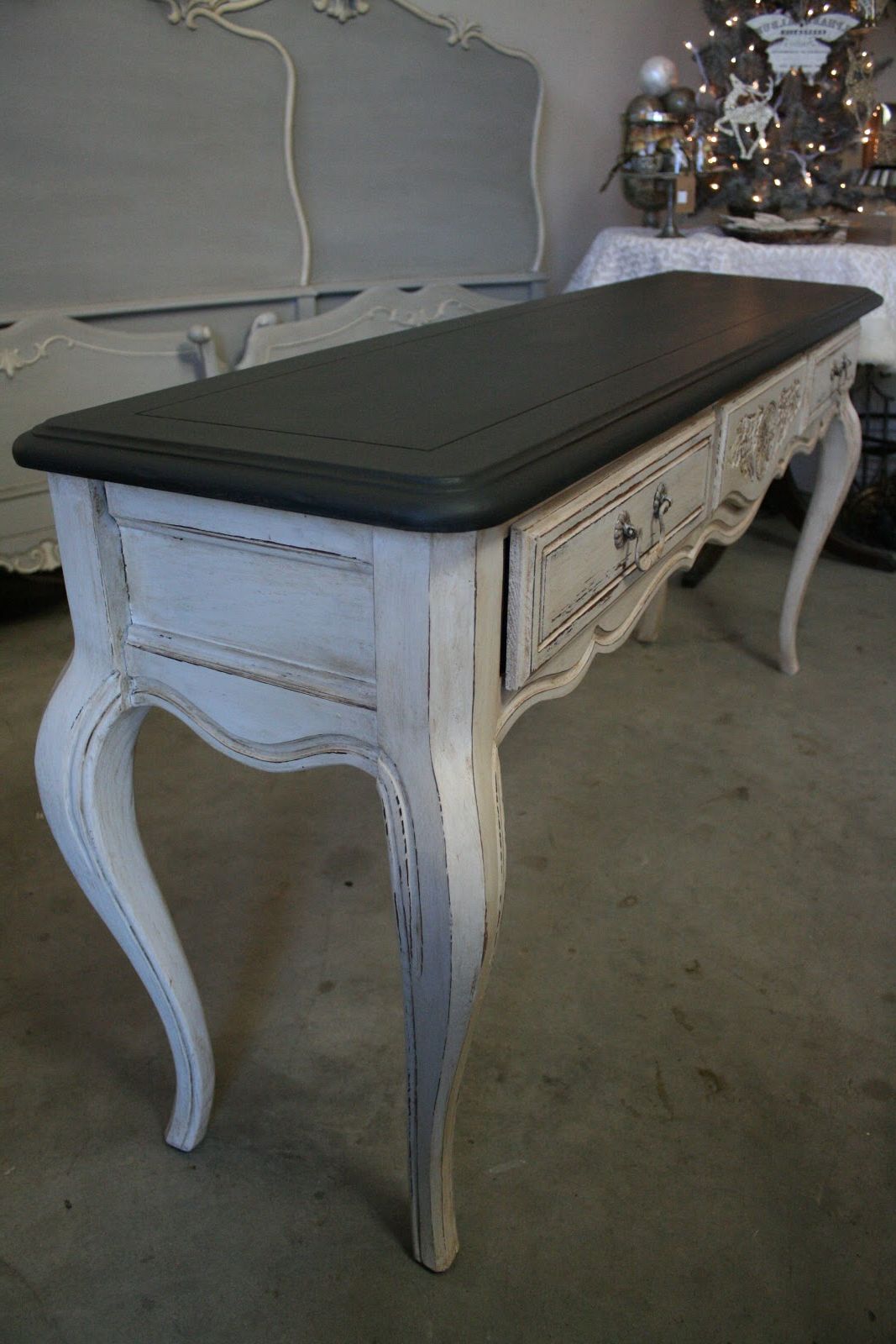 Well Liked Reloved Rubbish: Graphite And Pure White Console Table Pertaining To Black And White Console Tables (View 9 of 10)