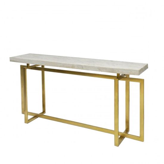 White Marble Console Tables Within Fashionable White Marble Console Table (View 8 of 10)