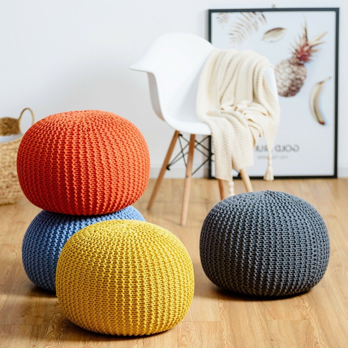 [%100% Cotton Hand Knitted Pouf Floor Seating Ottoman | Floor Seating Pertaining To Well Known Cream Cotton Knitted Pouf Ottomans|cream Cotton Knitted Pouf Ottomans Inside Most Recent 100% Cotton Hand Knitted Pouf Floor Seating Ottoman | Floor Seating|most Popular Cream Cotton Knitted Pouf Ottomans In 100% Cotton Hand Knitted Pouf Floor Seating Ottoman | Floor Seating|well Known 100% Cotton Hand Knitted Pouf Floor Seating Ottoman | Floor Seating For Cream Cotton Knitted Pouf Ottomans%] (View 3 of 10)