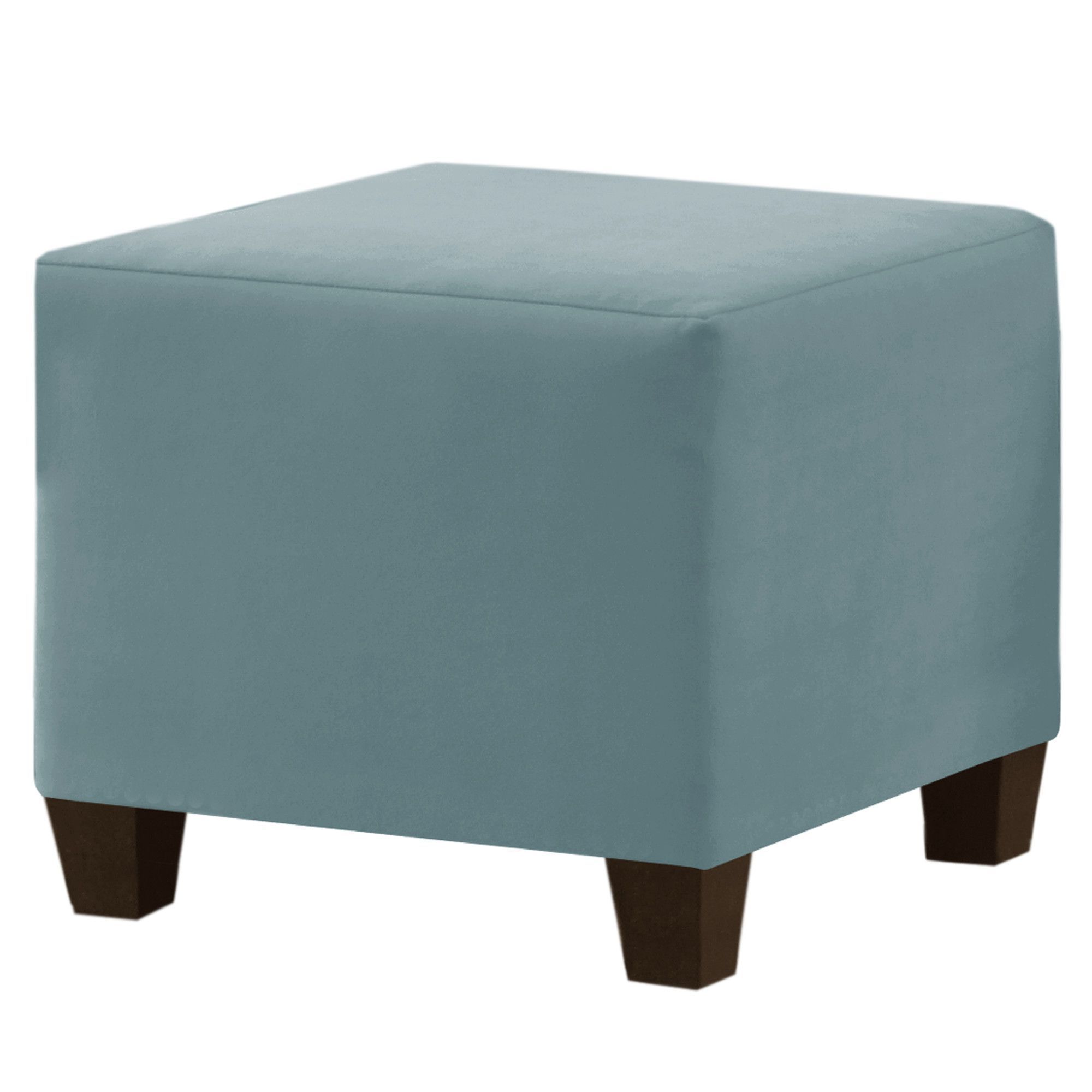 19'' Wide Velvet Square Cube Ottoman With Storage (View 1 of 10)