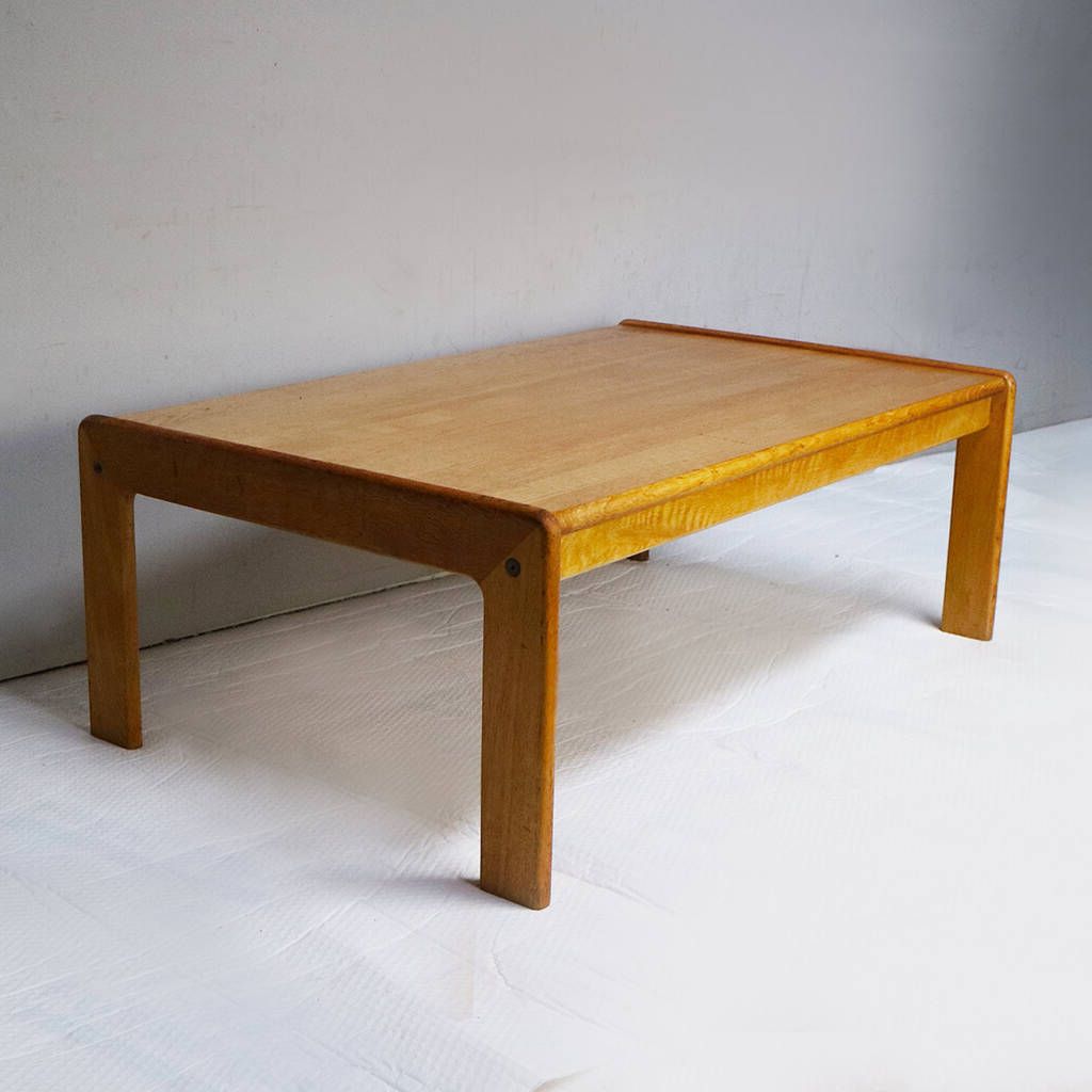 1970's Danish Mid Century Modern Large Coffee Tableproper With Most Popular Large Modern Coffee Tables (View 10 of 10)