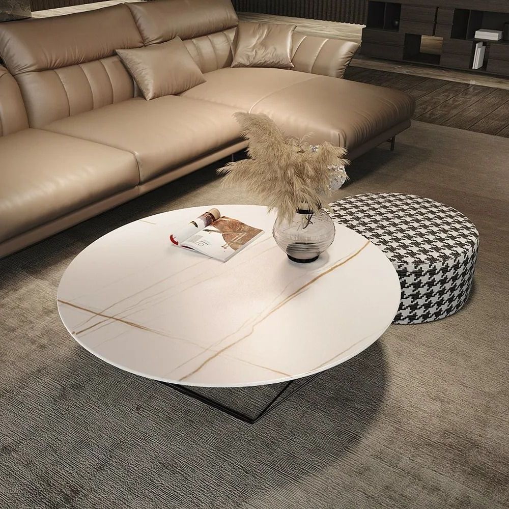2 Piece Round Coffee Tables Set Pertaining To Most Recently Released Modern Coffee Table Set White Ottoman Coffee Table 2 Piece (View 6 of 10)