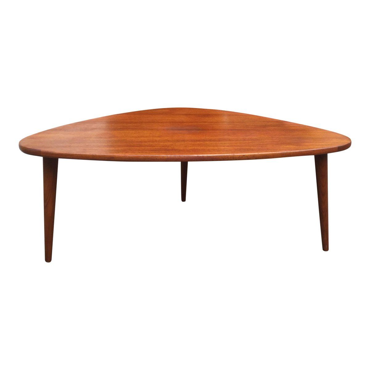 2019 Mid Century Triangular Teak Coffee Table For Sale At Pamono Throughout Triangular Coffee Tables (View 1 of 10)