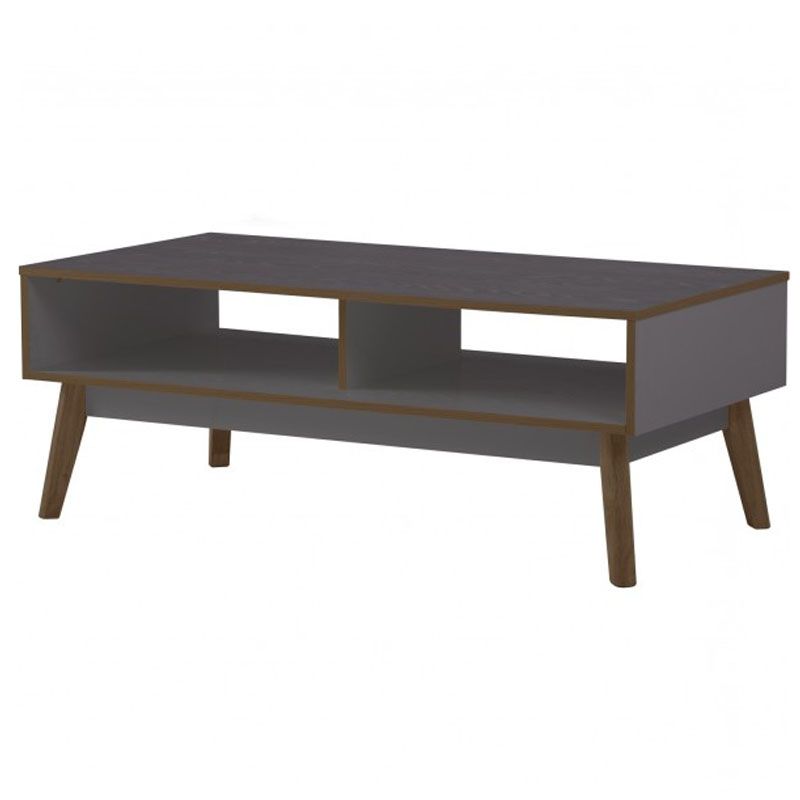 2020 Cocoa Coffee Tables With Stark Solid Wood Coffee Table – Cocoa Colour Leg, Dark Grey Colour Top (View 6 of 10)