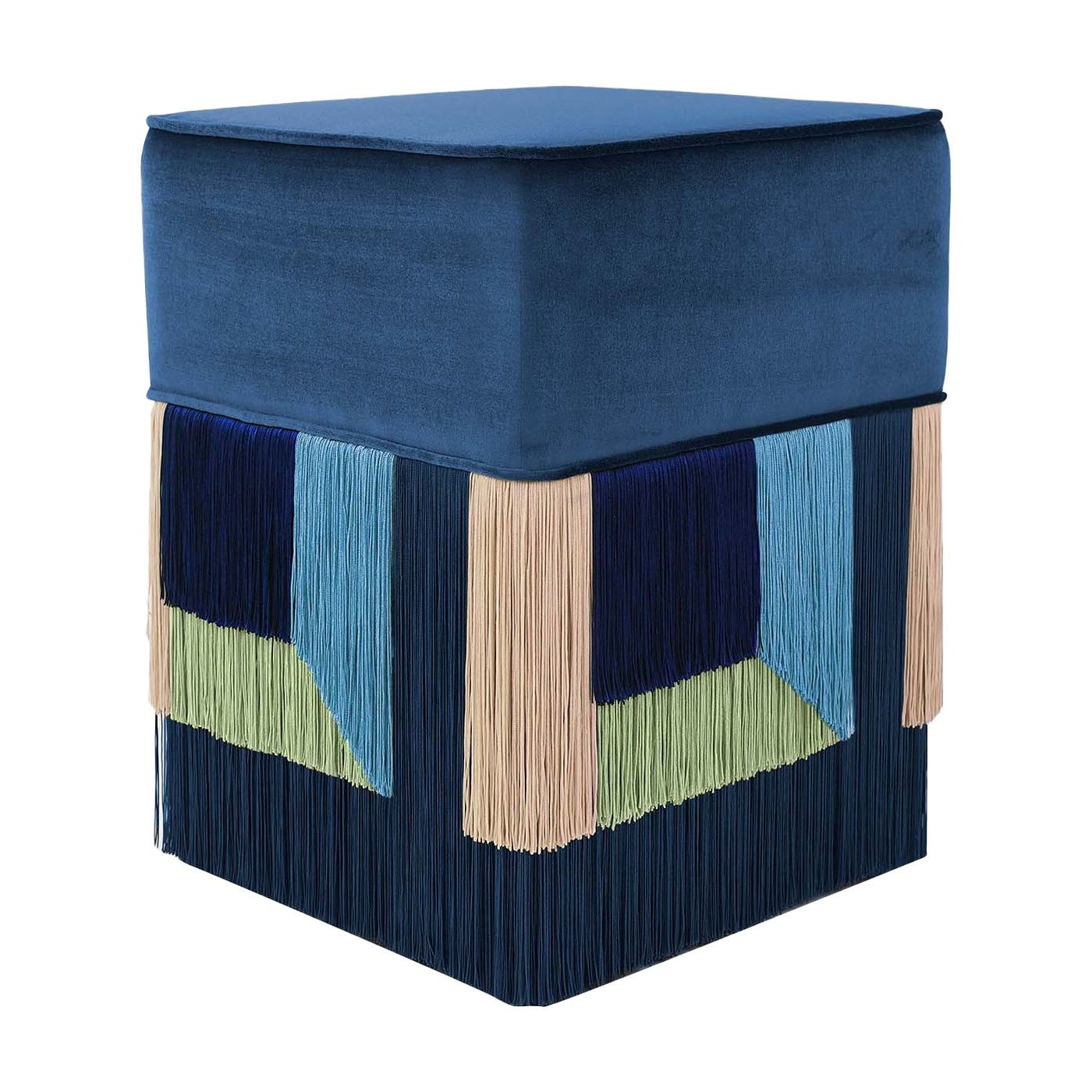 2020 Couture Geometric Giò Purple Ottoman For Sale At 1stdibs Throughout Brushed Geometric Pattern Ottomans (View 1 of 10)