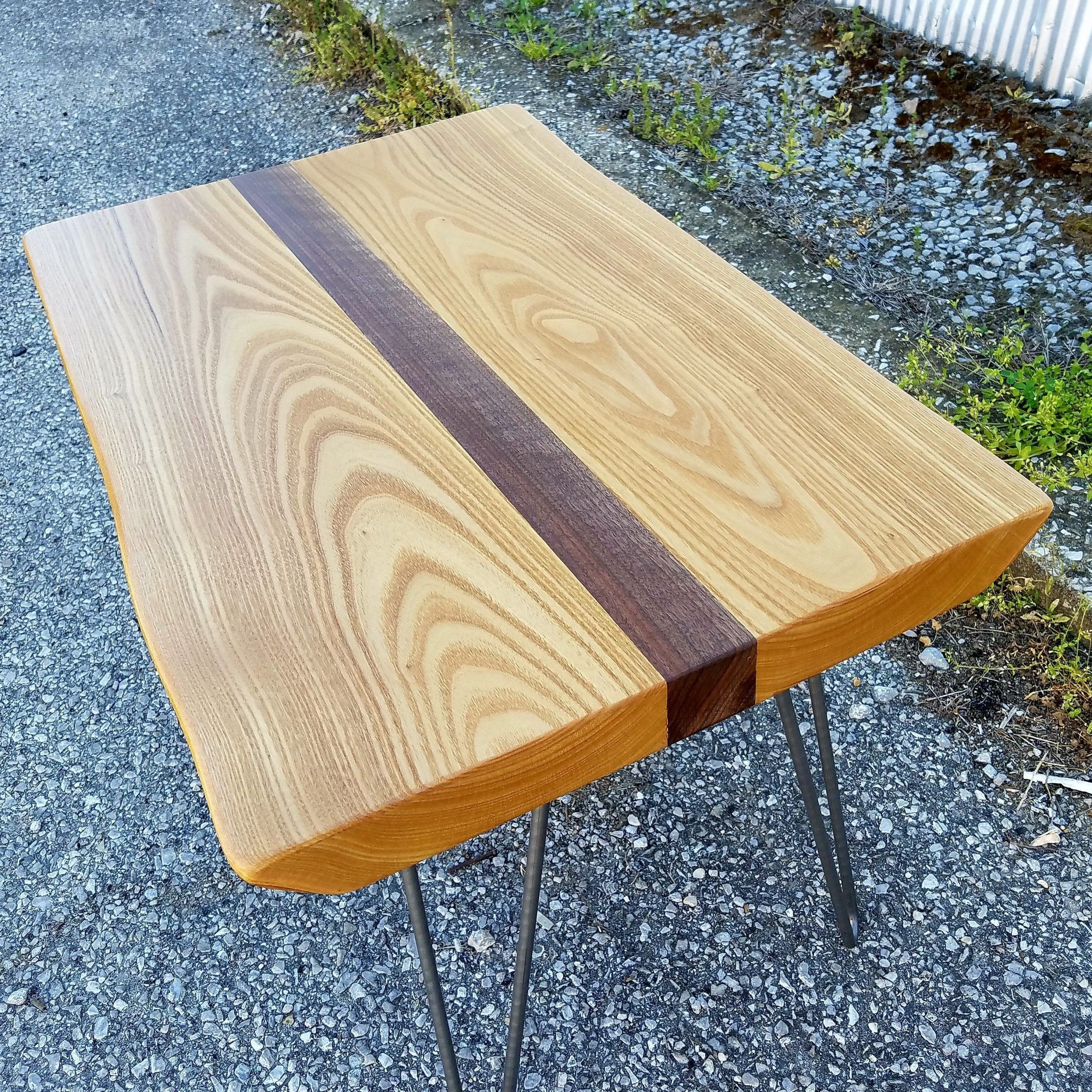 2020 Hand Made Catalpa And Walnut Live Edge Coffee Table  Small Coffee Table With Regard To Cocoa Coffee Tables (View 8 of 10)