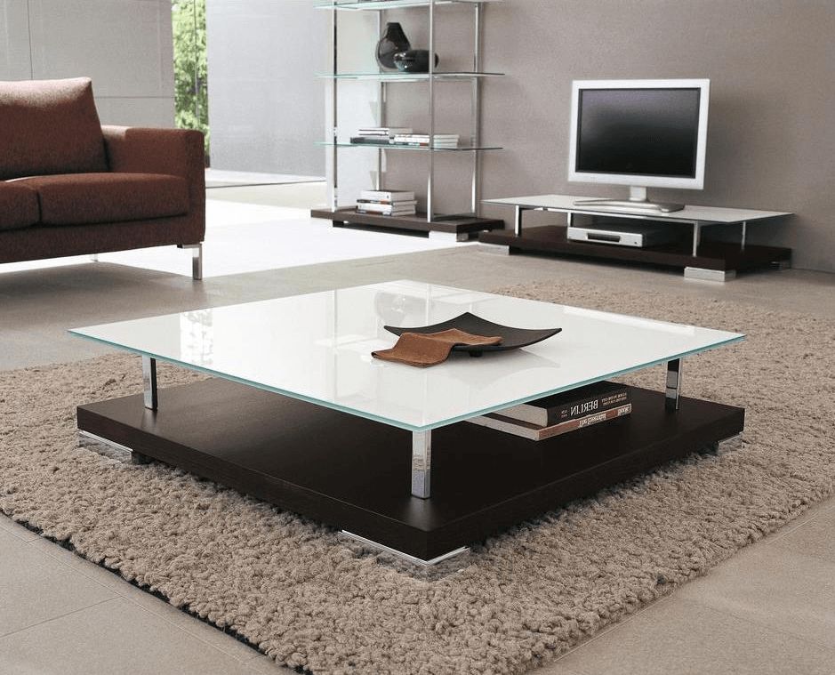 2020 Warm And Cozy: How To Decorate A Large Square Coffee Table Like A Stylist With Large Modern Coffee Tables (View 3 of 10)