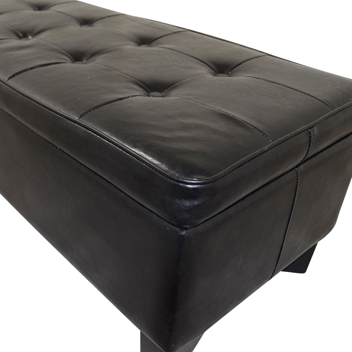 [%42% Off – Black Tufted Faux Leather Ottoman With Storage / Storage For Most Popular Black And Natural Cotton Pouf Ottomans|black And Natural Cotton Pouf Ottomans With Regard To Well Liked 42% Off – Black Tufted Faux Leather Ottoman With Storage / Storage|famous Black And Natural Cotton Pouf Ottomans Within 42% Off – Black Tufted Faux Leather Ottoman With Storage / Storage|most Recent 42% Off – Black Tufted Faux Leather Ottoman With Storage / Storage For Black And Natural Cotton Pouf Ottomans%] (View 9 of 10)
