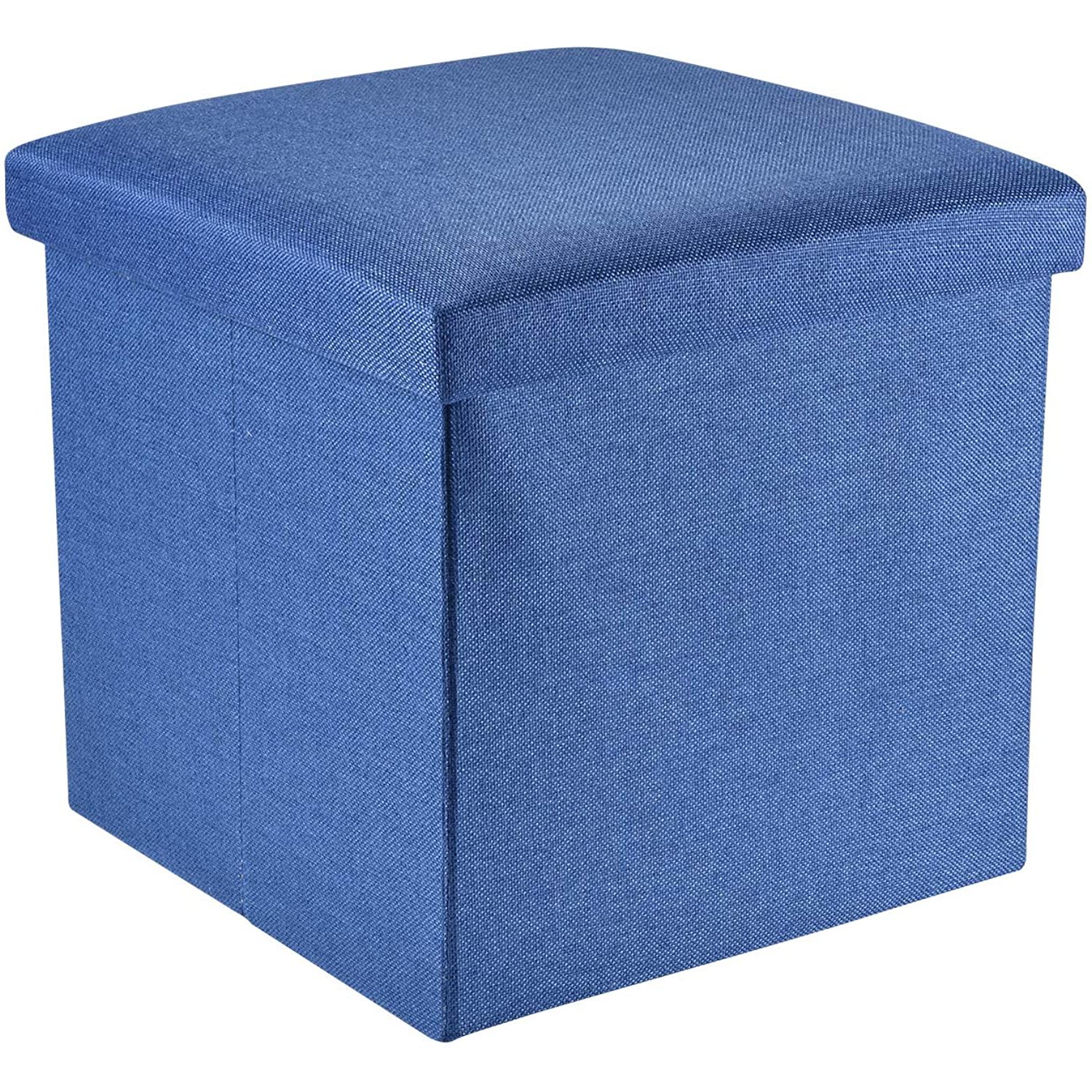 Amazon: Beborin 15 Inches Storage Ottoman Cube, Foldable Storage Intended For Popular Gray And Beige Solid Cube Pouf Ottomans (View 2 of 10)