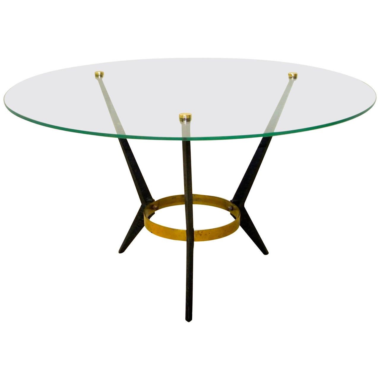 Angelo Ostuni Round Top Tripod Cocktail Table At 1stdibs Pertaining To Most Recent Coffee Tables With Tripod Legs (View 5 of 10)