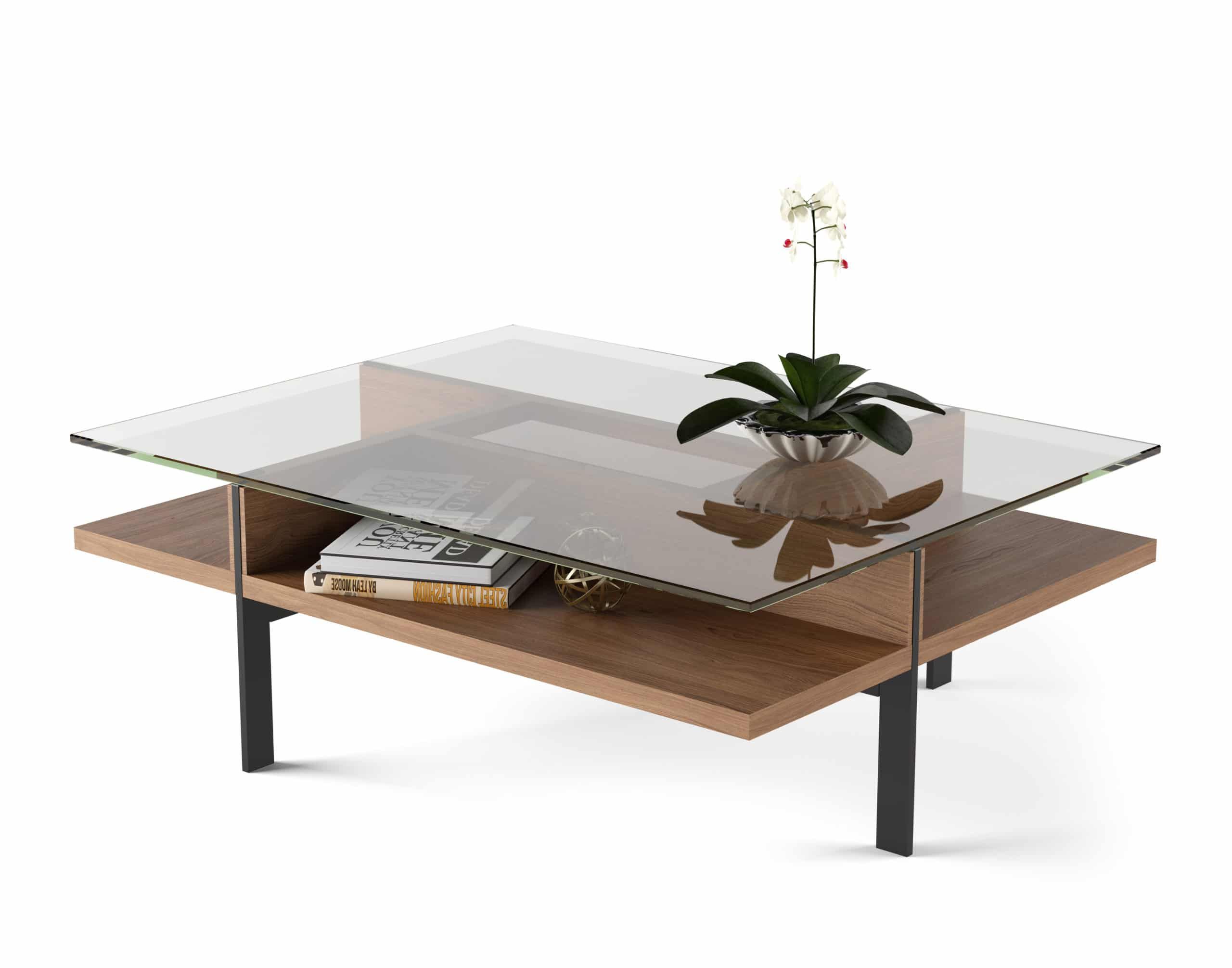 Bdi Furniture For Most Up To Date Geometric Glass Modern Coffee Tables (View 9 of 10)