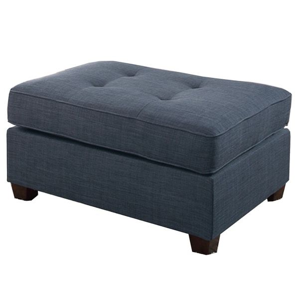 Best And Newest Blue Fabric Nesting Ottomans Set Of 2 For Shop Cocktail Ottoman In Blue Dorris Fabric – Free Shipping Today (View 2 of 10)