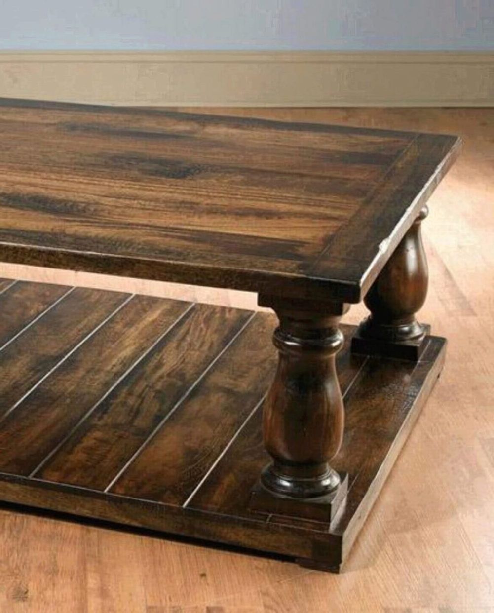 Best And Newest Traditional Dark Brown Pecan Finish Coffee Tableaa Importing Inside Dark Brown Coffee Tables (View 4 of 10)