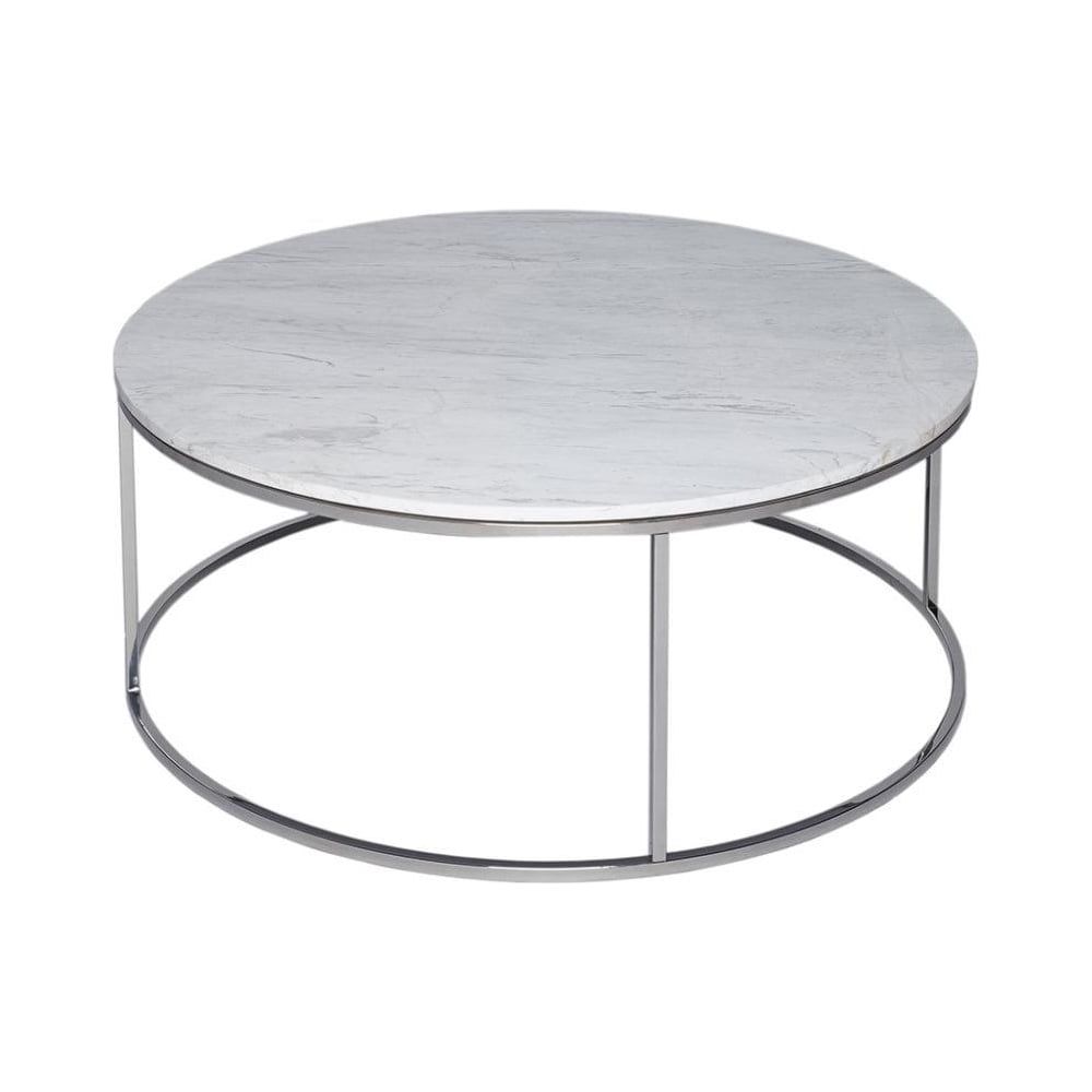 Buy White Marble And Silver Metal Coffee Table From Fusion Living Throughout Trendy Antique Silver Aluminum Coffee Tables (View 5 of 10)