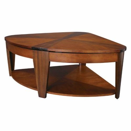 Cheap Coffee Table In Preferred Pecan Brown Triangular Coffee Tables (View 8 of 10)