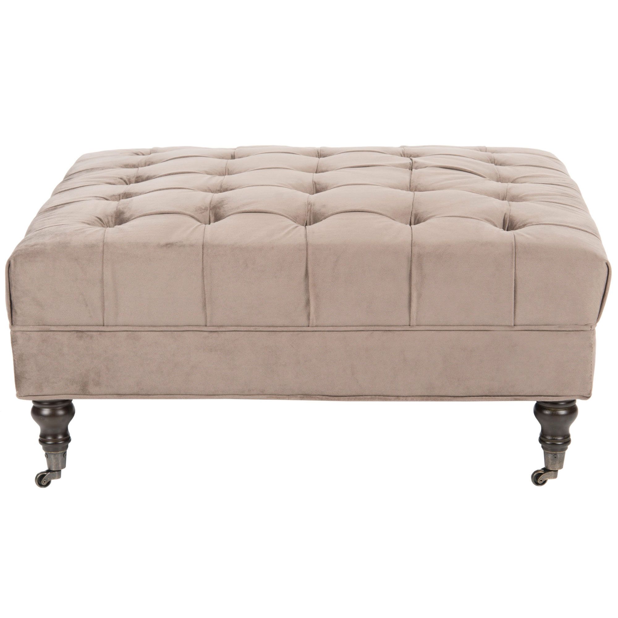 Clark Tufted Cocktail Ottoman For Most Popular Tufted Fabric Cocktail Ottomans (View 1 of 10)