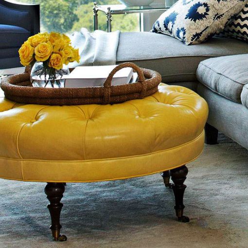 Coffe Tables Archives – Splendid Habitat – Interior Design And Style Intended For Popular Mustard Yellow Modern Ottomans (View 4 of 10)