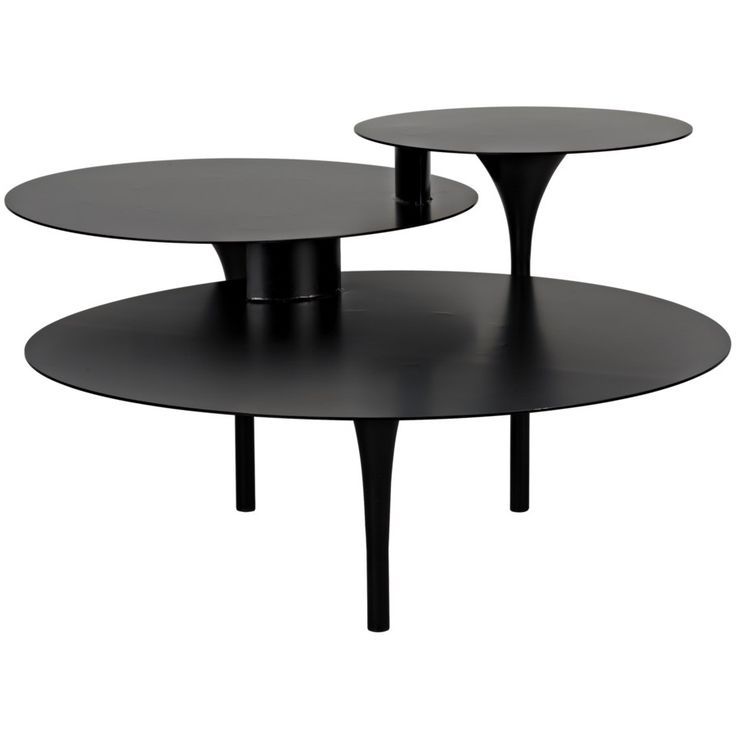 Coffee Table In Black Metal Cocktail Tables (View 1 of 10)
