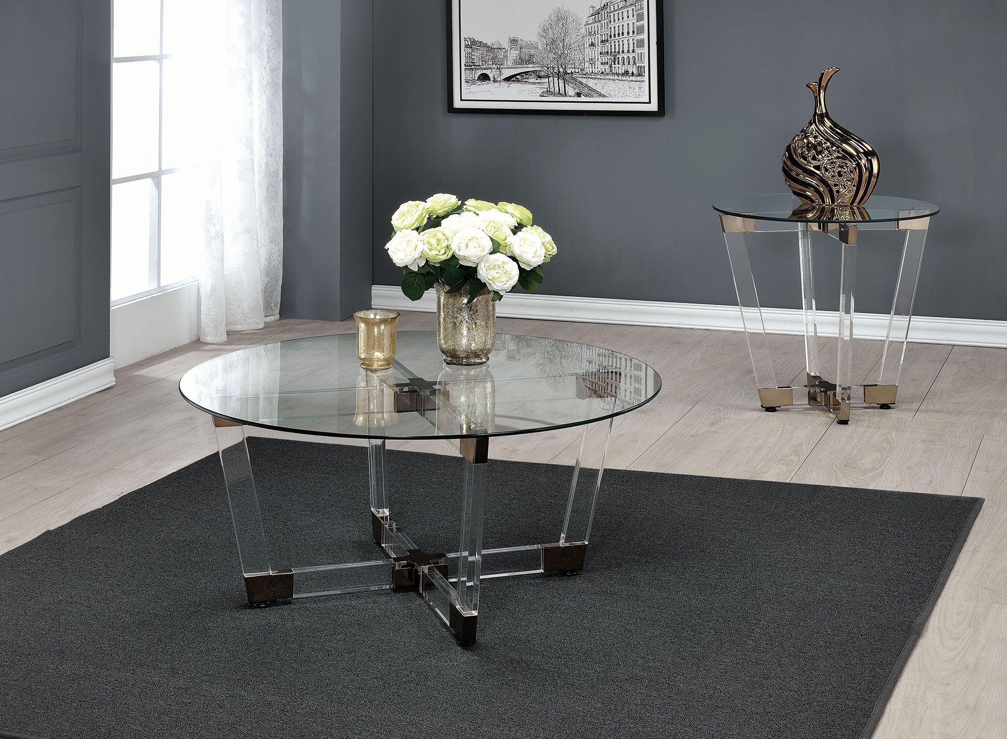 Coleman Pertaining To Best And Newest Silver And Acrylic Coffee Tables (View 9 of 10)