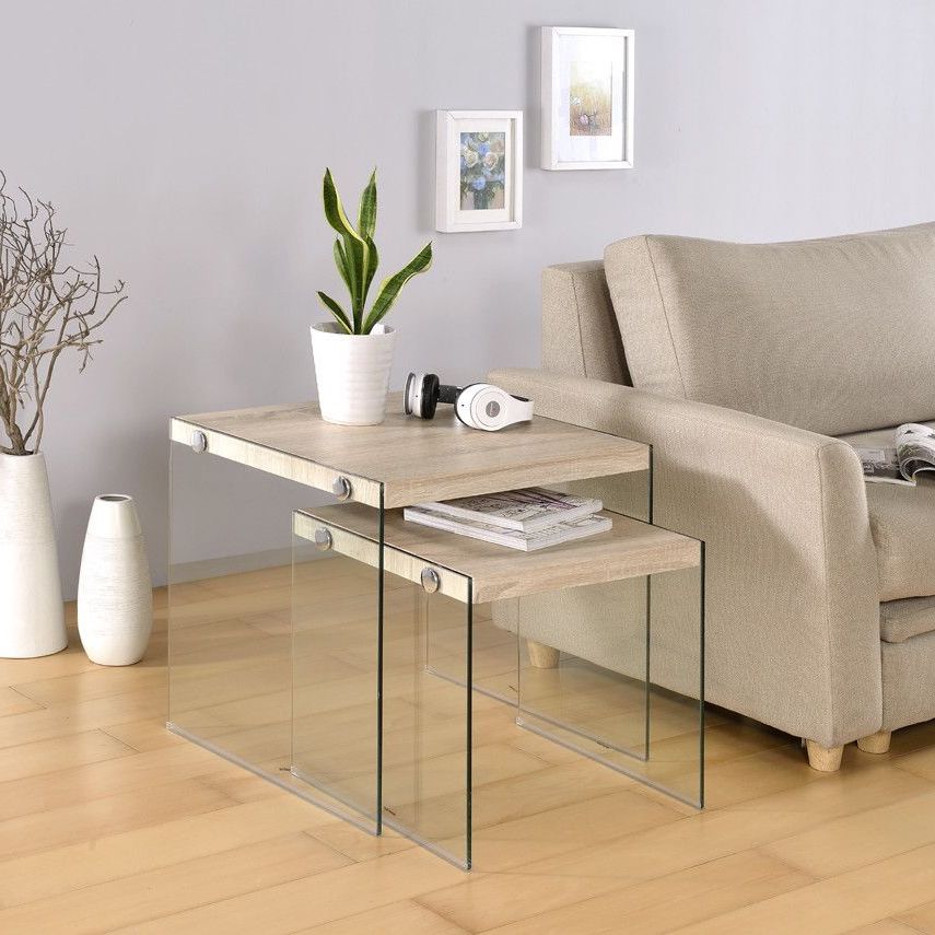 Contemporary With Regard To Widely Used 2 Piece Modern Nesting Coffee Tables (View 4 of 10)