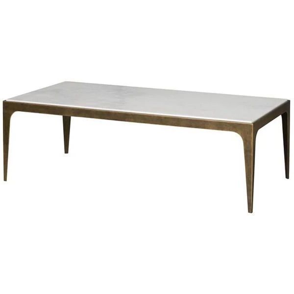 Cream And Gold Coffee Tables With Preferred Vanguard Furniture Hancock Rectangular Cocktail Table (View 6 of 10)