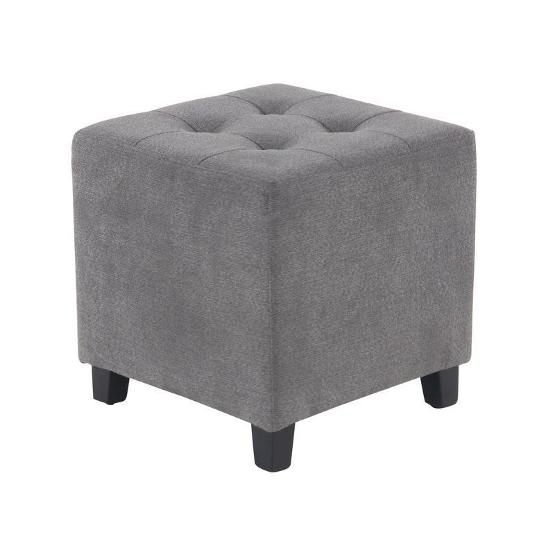 Cube Ottoman Inside Twill Square Cube Ottomans (View 9 of 10)