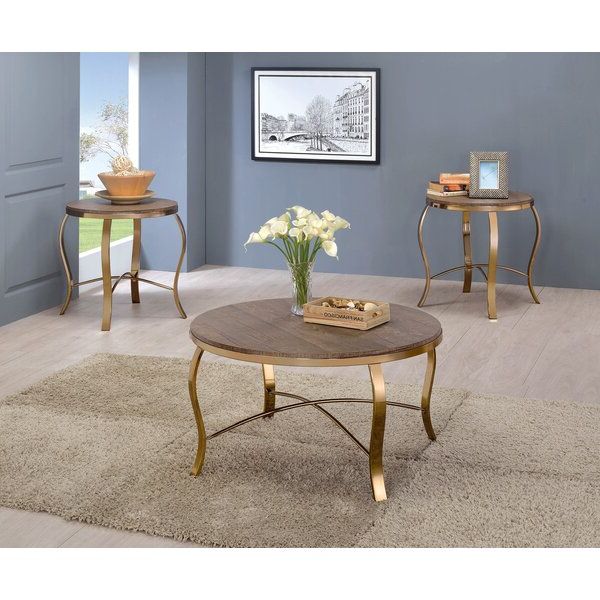 Current Willa Arlo Interiors Kallie 3 Piece Coffee Table Set & Reviews (View 8 of 10)