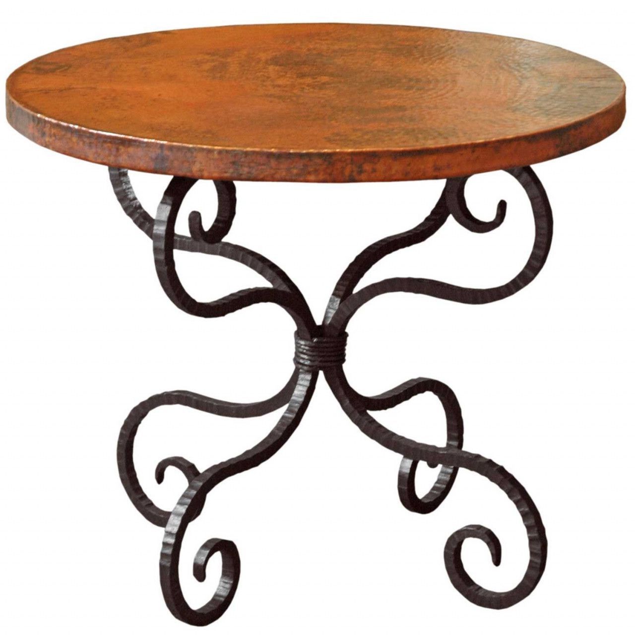 Dining Table Copper Pertaining To Round Iron Coffee Tables (View 10 of 10)
