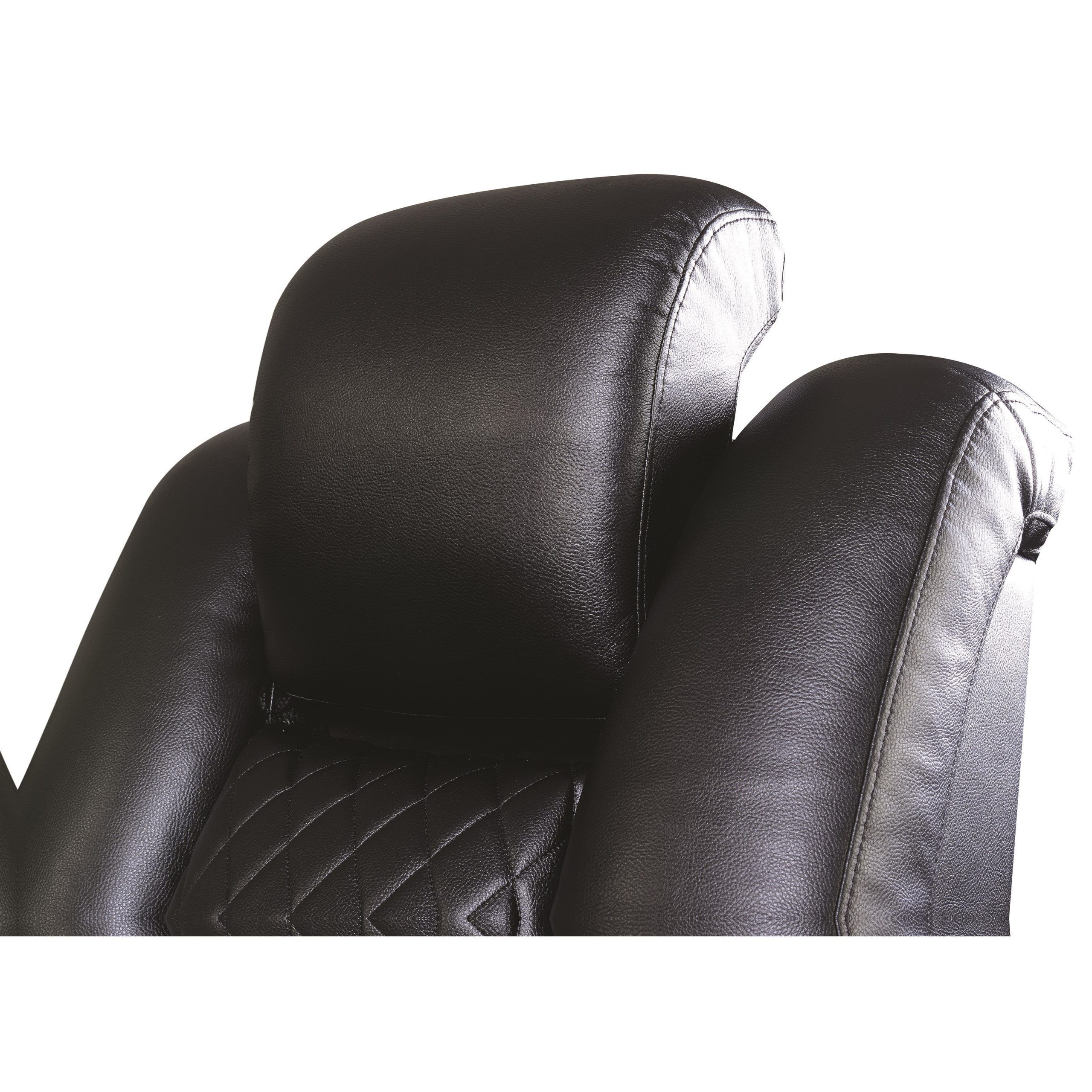 Espresso Faux Leather Ac And Usb Ottomans Intended For Best And Newest Delangelo Theater Power Leather Reclining Sofa With Cup Holders (View 8 of 10)