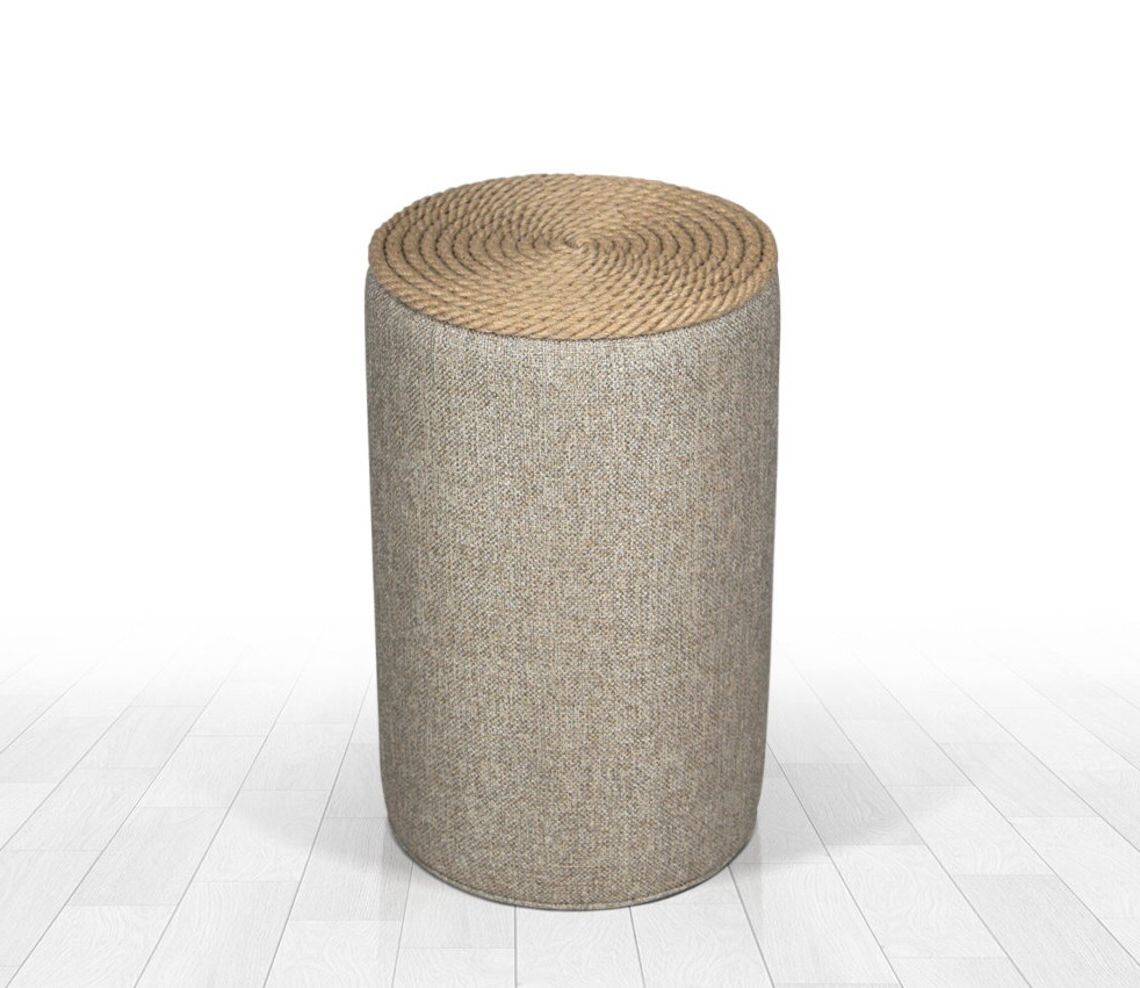 Etsy With Regard To Textured Tan Cylinder Pouf Ottomans (View 9 of 10)