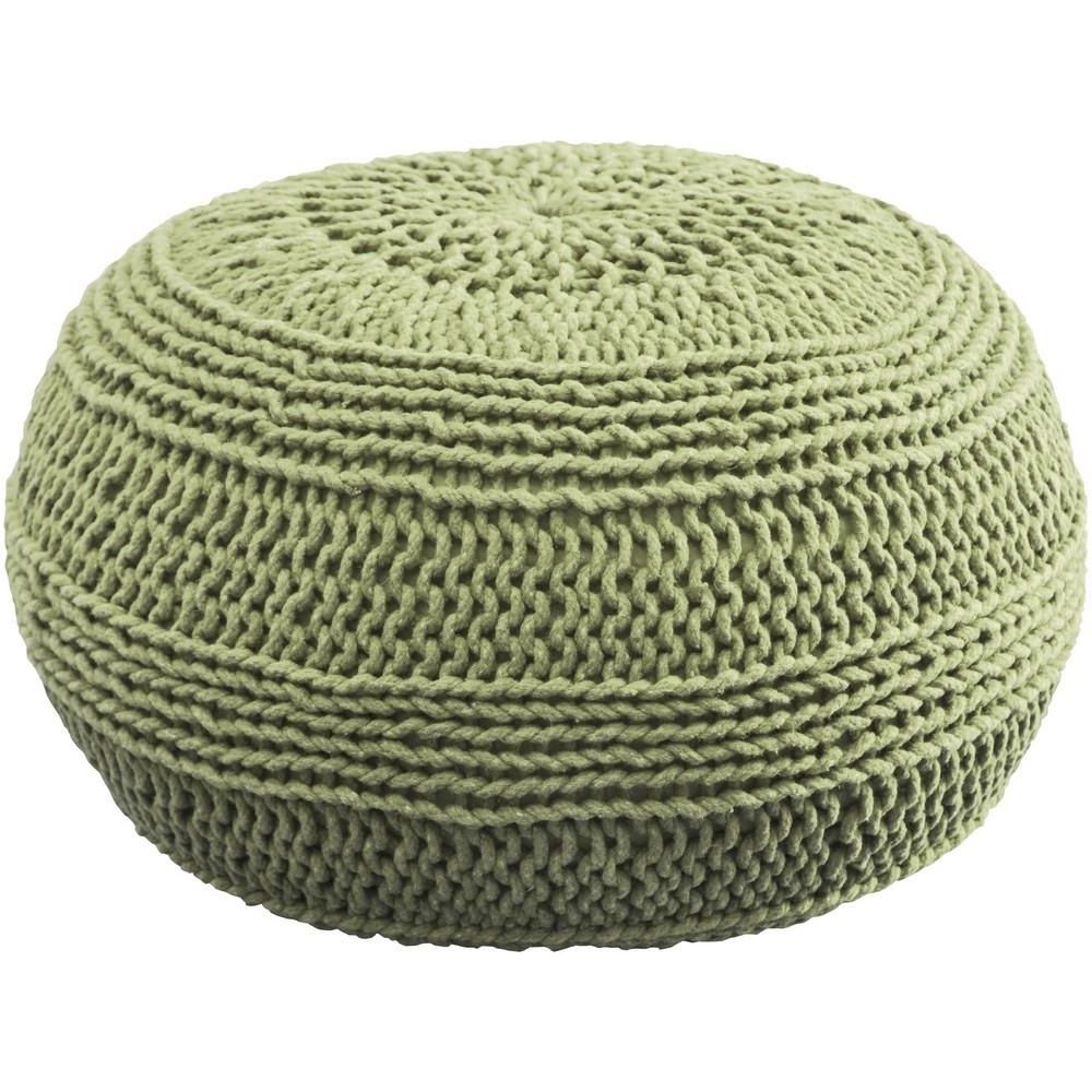 Famous Navy Cotton Woven Pouf Ottomans Pertaining To Pouf In Lime (View 2 of 10)