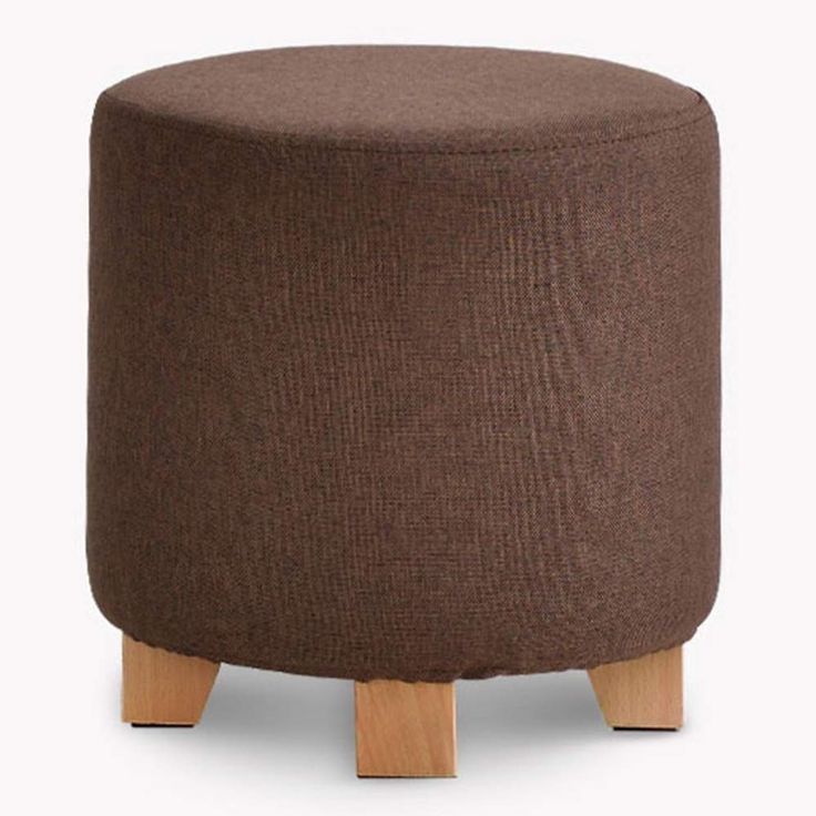 Fashionable Cream Wool Felted Pouf Ottomans With Hzc Round Ottoman Foot Rest Stool/seat Pouf Ottoman With Linen Fabric (View 5 of 10)