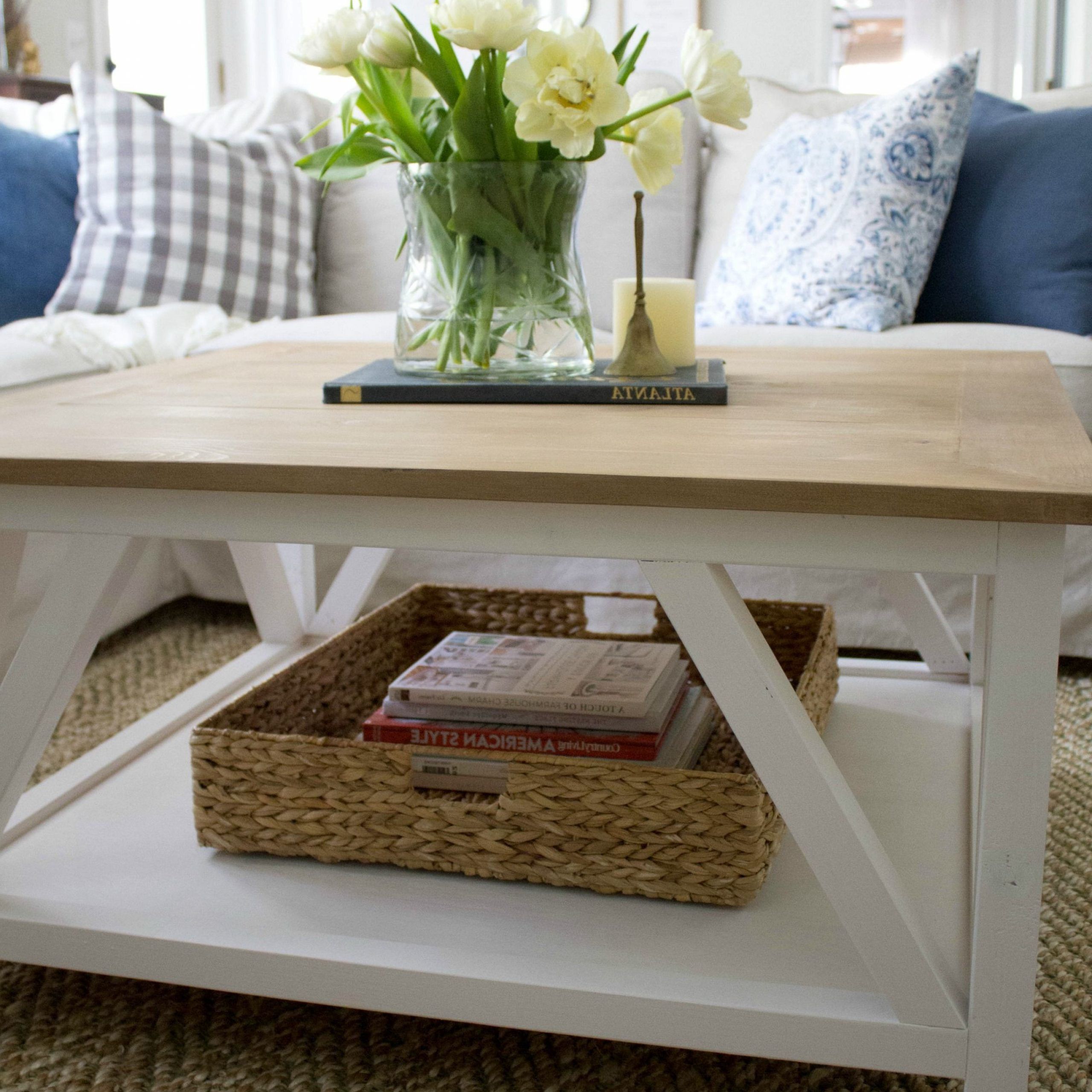 Fashionable Diy Modern Farmhouse Square Coffee Table (View 1 of 10)