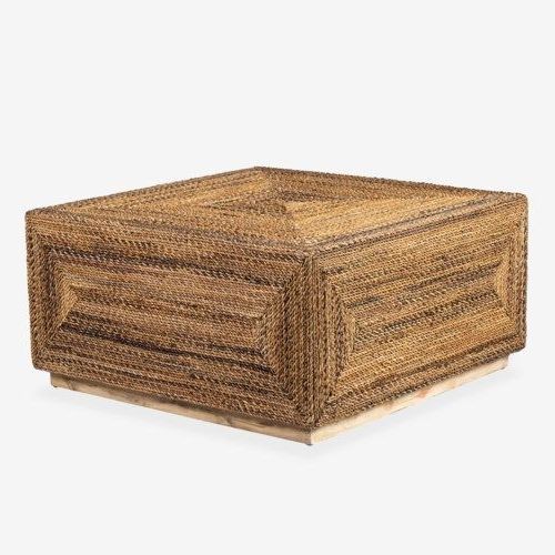 Fashionable Soren Braided Seagrass Coffee Table, Natural – New In  (View 8 of 10)