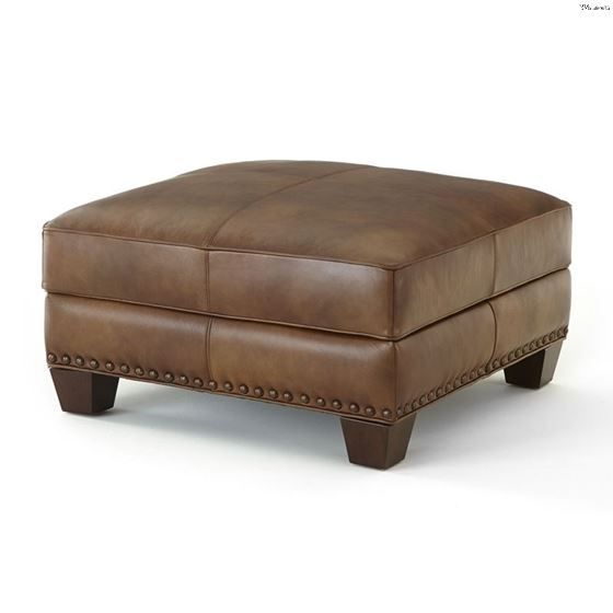 Favorite Camber Caramel Leather Ottomans Throughout Silverado Caramel Brown Leather Ottomansteve Silver (View 3 of 10)