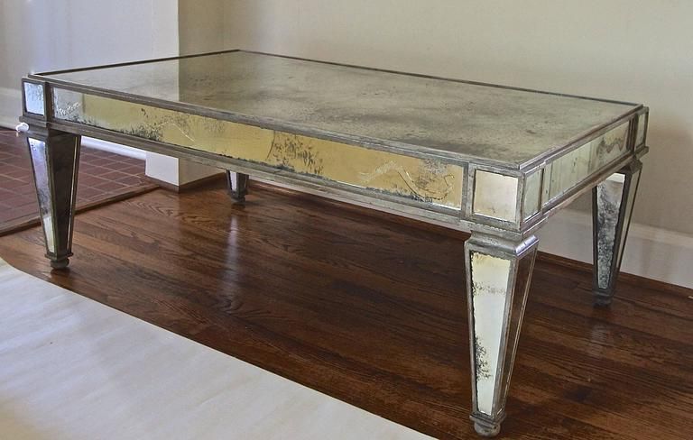 French Style Antiqued Mirror Cocktail Coffee Table At 1stdibs Regarding Widely Used Antique Mirror Cocktail Tables (View 3 of 10)