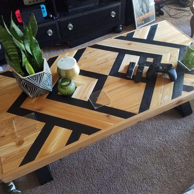Geometric Coffee Tables Inside Preferred Reclaimed Wood Coffee Table Geometric Coffee Table Southwest (View 4 of 10)