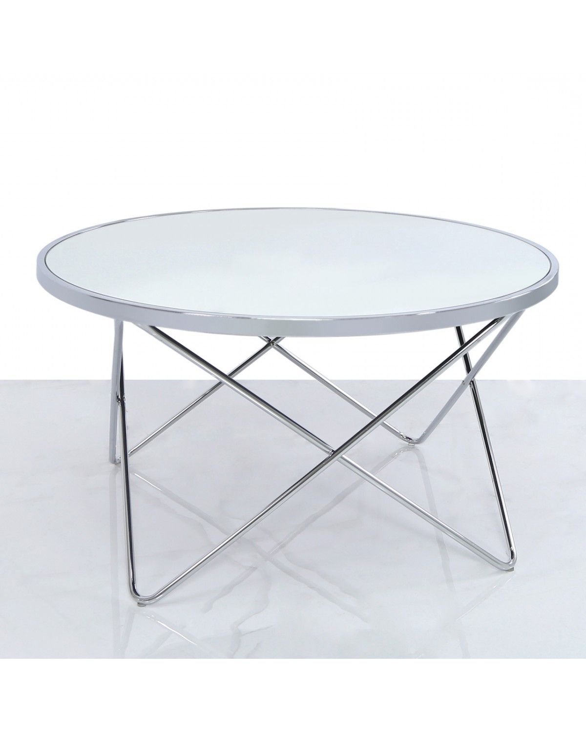 Home Store Living Regarding Well Known Silver Mirror And Chrome Coffee Tables (View 1 of 10)