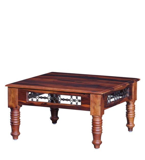 Honey Oak And Marble Coffee Tables Throughout 2019 Buy Stafford Solid Wood Coffee Table In Honey Oak Finish – Amberville (View 9 of 10)