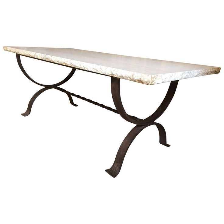 Italian Wrought Iron Coffee Or Cocktail Table With A Stunning Polished Intended For Most Recently Released Wrought Iron Cocktail Tables (View 5 of 10)