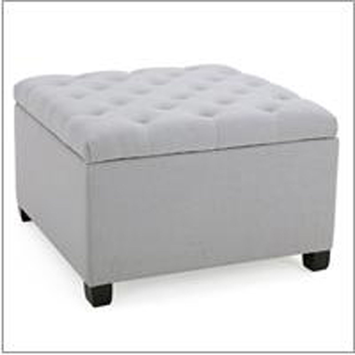 Kendall Light Gray Fabric Storage Ottoman – Pier1 Inside Popular Beige And Light Gray Fabric Pouf Ottomans (View 5 of 10)