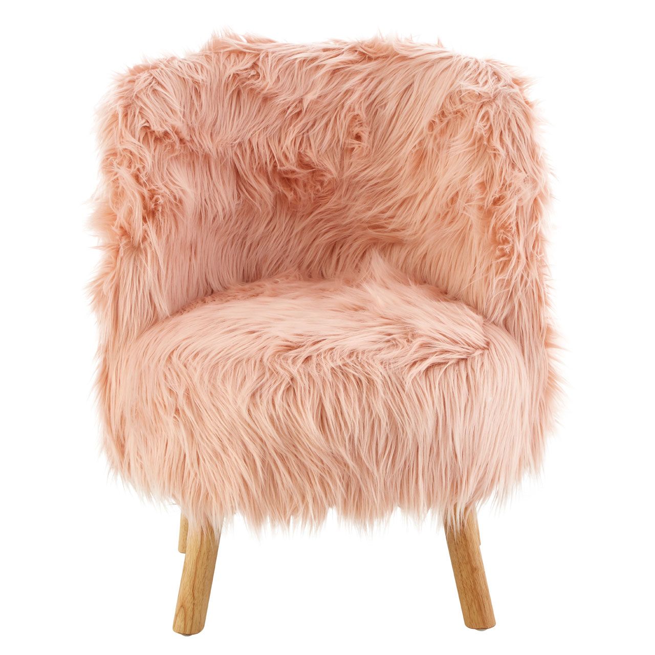 Lack Faux Fur Round Accent Stools With Storage With 2019 Kids Pink Chair Faux Fur Living Room Home Furniture Fluffy Accent (View 6 of 10)