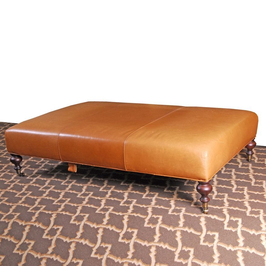 Leather Ottoman, Ottoman, Leather Upholstery (View 10 of 10)