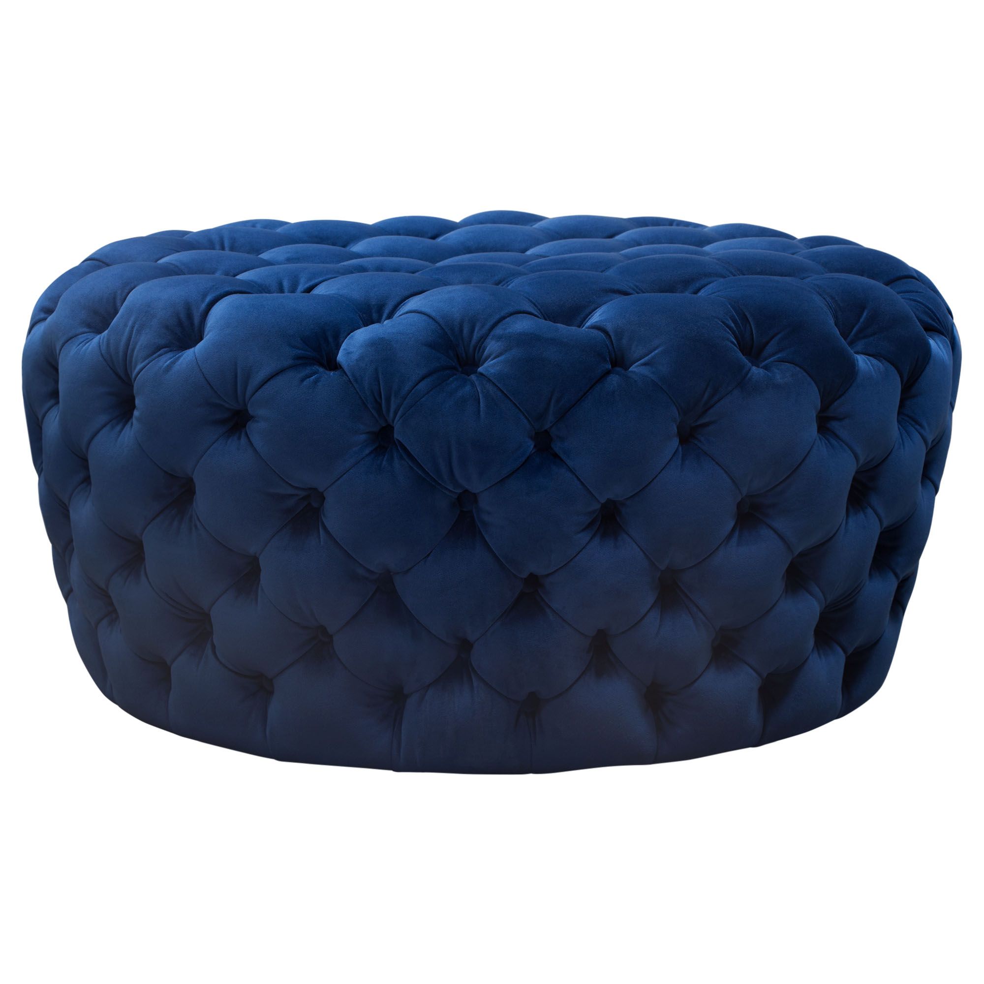 Light Blue Cylinder Pouf Ottomans In Most Recently Released Claire Velvet Ottoman (blue) • Lux Lounge Efr (888) 247  (View 8 of 10)