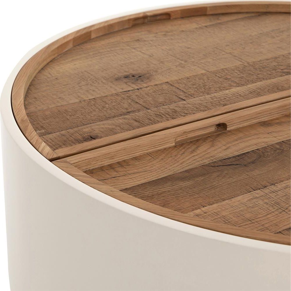 Light Wood Drum Coffee Table – George Oliver Mitchum Solid Wood Drum With Famous Light Natural Drum Coffee Tables (View 6 of 10)