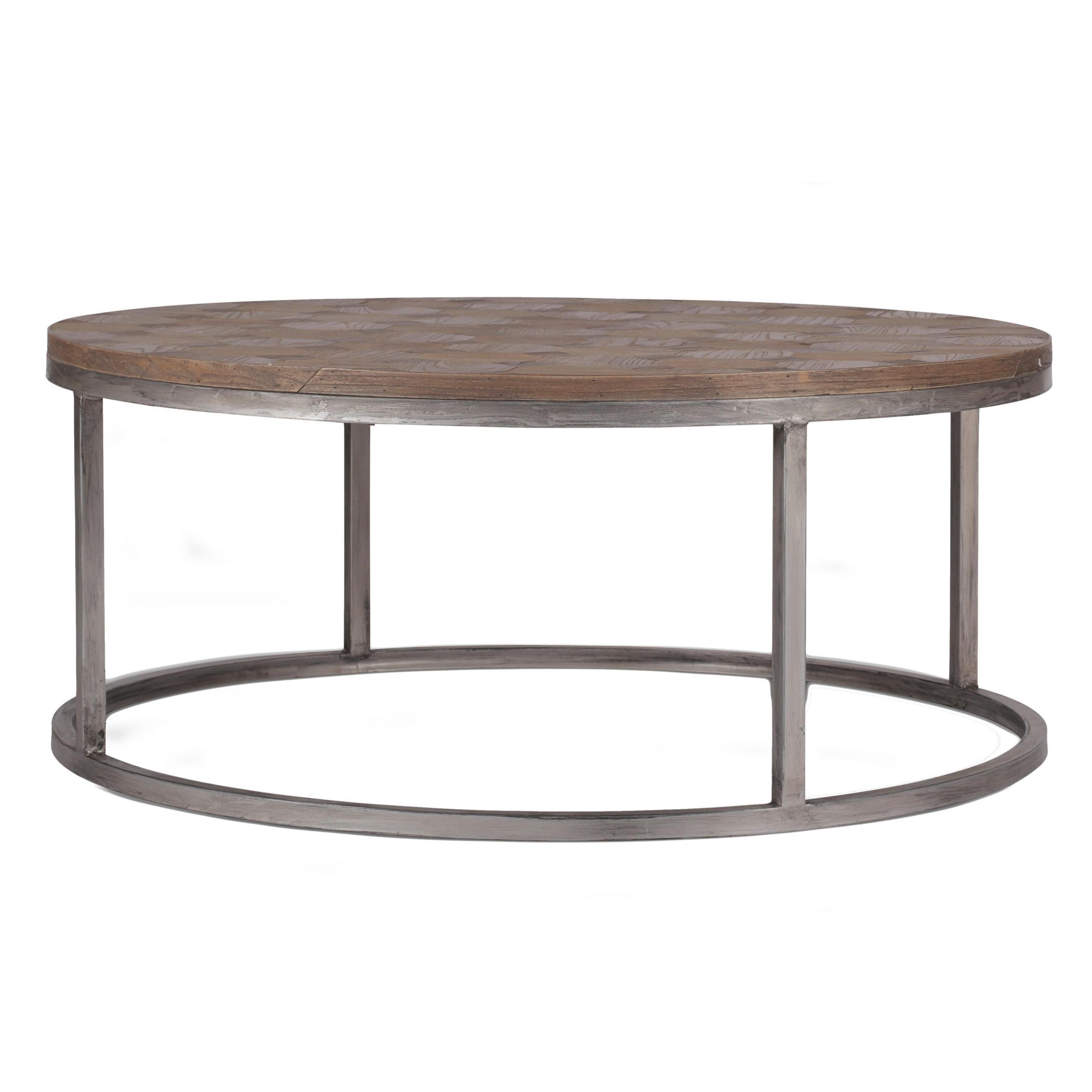 Materials: Metal/ Recycled Elm Finish: Silver Antiqued Black, Buff With Regard To Newest Antique Silver Metal Coffee Tables (View 1 of 10)