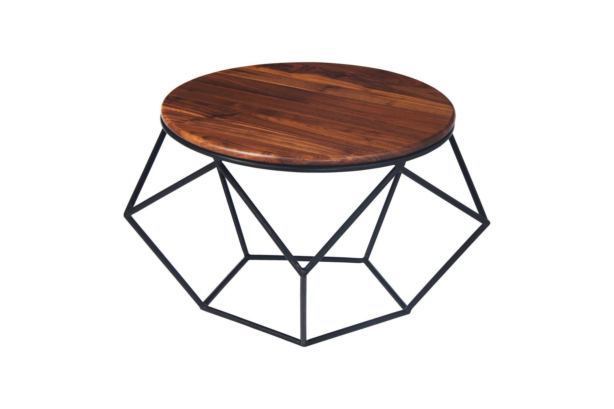 Matte Black Coffee Tables Regarding Most Popular 152mblk,alix Coffee Table Walnut And Black Matte (View 4 of 10)
