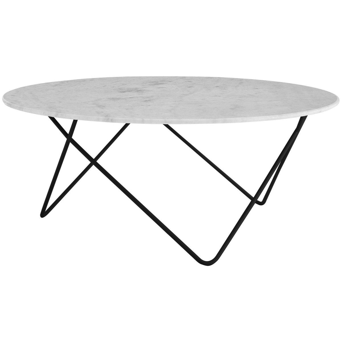 Modern Home – Rolo Round Coffee Table White Marble Black Metal Legs Within Fashionable Black Metal And Marble Coffee Tables (View 7 of 10)